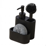 3 in 1 Dish Soap Dispenser Countertop Organizer Easy to Use Multifunctional Durability Practical