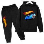 Hot Wheels Laste kevad-s&uuml;gis vabaaja dressid 3-13 aastat poisid t&uuml;drukud pusa kapuutsiga + p&uuml;ksid komplektid laste riidekomplektid 110