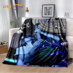 Joe Keery Steve Harrington Pehme Pl&uuml;&uuml;sist Tekk, Flanellist Tekk Visketekk Elutoa Magamistoa Voodi Diivani Pikniku Katteks Lastele 80x60in