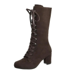 Talvised Naiste Saapad Kingad Mood Vintage Paelad Saapad Naised &Uuml;mar Cowboy K&otilde;rged Kontsad Saapad Kingad Naine Botas Mujer 35 black