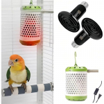 Linnupuurisoojendi 2 pirniga-E27 110V-Undulaatide, kanade, papagoide jaoks-Termostaadiga sokkel, Valgustamata pirn