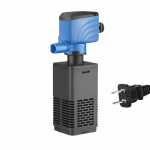 3-in-1 akvaariumi filtripump Energias&auml;&auml;stlik Vaikne t&ouml;&ouml; Sukeldatav filter Must filtripuuvill Plastikust veefiltripump