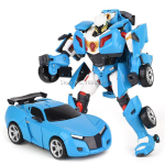 Suur!!!V&auml;lismaa versioon Tobot Transformeeruv Robot Autoks M&auml;nguasjad Korea Multikas Vennad Anime Deformatsioon Auto Lennuk M&auml;nguasjad blue