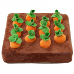 Interactive Dog Toys,Carrot Snuffle Mat for Dogs Plush Puzzle Toys 2 in 1 Nosework Feed Games for Pet Stress Relief