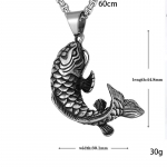 Kaelakee Meeste Koid Kalad &Otilde;itseng Igal Aastal Moodne &Otilde;nnelik Trendikas Isikup&auml;rane Ripats 50CM(Necklace Size) h&otilde;be