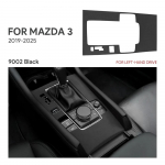 &Uuml;lemine seemisenahast viimistluskleebis Mazda 3 Axela BP   2024 2025 Autole Automaatne k&auml;igukangi paneel spordinupuga Black LHD Sport