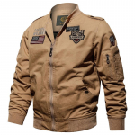 Taktika Jope Meeste S&uuml;gispommitaja Puuvillane Mantel Suures Suuruses Tikand Lennuk Pilot Cargo Joped Meeste Jaqueta Masculina XXXXL khaki