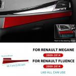 Ehtne pehme s&uuml;sinikkiust kleebis Renault Fluence Megane 3 RS 2009 2010 2011 2012 2013 2014 2015 LHD RHD armatuurlaua viimistlusele