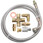 Uus turbo&otilde;li toitetoru komplekt Universaalne &otilde;litagastustoru komplekt &Otilde;li &auml;ravoolutoru komplekt koos 1/8 NPT, 90&deg; 4 AN kuni 1/8 NPT &uuml;hendajaga