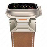 Luksuslik naturaalsest nahast rihm Apple Watch Ultra 3 49mm jaoks K&auml;ev&otilde;ru iWatch Series 11 10 9 8 46mm 45mm se 6 5 44mm jaoks Correa Rihm 38mm 40mm 41mm