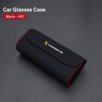 Suede Autoklaasi P&auml;ikesesirm Prillikate P&auml;ikeseprillide Hoiukarp Hoidik Porsche Cayenne Panamera Macan 911 718 Cayman Taycan Boxsteri jaoks must
