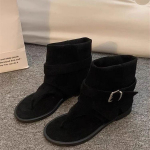 Uued retrosaapad paksude taldadega k&otilde;rgendavad Martin saapad Briti l&uuml;hikesed Chelsea saapad trend 35【foot length 22.5cm】 must