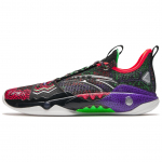 Anta Shock Wave 5 Pro Cushioning, Wear Resistant Low top Basketball Shoes Men's Black Multicolor 112421111S-1 45