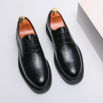 Luksuslikud Oxfordi kingad Nahast Meeste kingad Paeladega Kontorisse Sotsiaalseteks Kohtumisteks Pulmadeks, meeste Ametlikud kingad Zapatos De Hombre 45 must