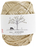 Hamanaka Eco Andaria Keskmine Komplekt 0200 K&auml;sit&ouml;&ouml;, Paks, V&auml;rv. 169, Beež, 40g, Umbes. 80m, 5,