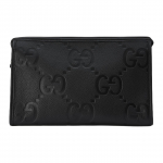 Gucci Jumbo GG Double G Logo T&otilde;mblukuga Nahast Sidur Suur Meeste sidur Must 739490-AABY0-1000 Gift Set(Basic Set+Box+Shopping Bag)