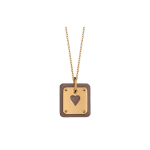 Hermes As De Coeur V&auml;ike Vasikanahast Kaelakee Naiste kaelakee H081865CC18 Khaki,F