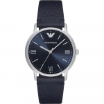 Emporio Armani sinine nahast meeste kvartskell AR11012 sinine