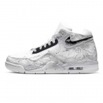 Nike Flight Legacy &Uuml;hev&auml;rviline Pilvemuster Kulumiskindel Libisemiskindel Keskmise k&otilde;rgusega Vintage Korvpallijalatsid Unisex BQ4212-101(Team1856-) 41