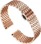 Roostevabast terasest kellarihm OB DW Longines L4 jaoks Mugav kanda Kahekordse vajutusega libliklukk Kellarihm 14mm 16 18 20mm 12mm