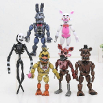 6 tk Five Nights at Freddy's tegevuskuju FNAF m&auml;nguasi Bonnie Foxy