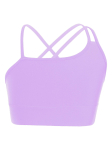 T&uuml;drukute as&uuml;mmeetriline spagetirihmadega varrukateta rihmadega seljaosa avatud seljaga spordip&uuml;ksid crop top 5-6 Years must