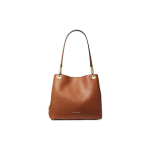 Michael Kors Mk Kensington Logo Kuldne Riistvara Nahast &Otilde;lakott Suur Naiste k&auml;ekotid Pruun Khaki 30F3G8KT7L-230 Basic Set (Bag+Dust Bag)