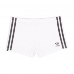 Adidas Originals 3-triibulised k&otilde;rge v&ouml;&ouml;kohaga Biker-l&uuml;hikesed p&uuml;ksid Naistele Valge 4A3H00-100 XS