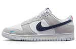 Nike Dunk Low Valge Hall Sinine Akva Mini Swoosh FJ4227-001 37.5