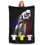 Tour De France Tadej Pogacar Viskepadi diivanile Jalgratas Jalgrattaarmastus F&auml;nn Kohev Pehme Pl&uuml;&uuml;sipadi Mitmes suuruses K&otilde;ikideks aastaaegadeks 130x150cm