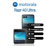 Motorola Moto Razr 40 Ultra nutitelefon toetab Nano-SIM+eSIM, T&auml;iesti uus 256GB must