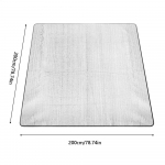 200x200cm Veekindel Isolatsioonivaht Fooliummadrats, Termiline Telgi Magamismatt Telkijatele Matkajatele Seljakotiga Matkamiseks Randa Koju