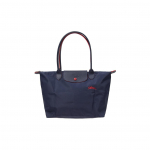 Longchamp Le Pliage Club 28 Suure Mahutavusega Kangist T&otilde;mblukuga Kotikott Naistele T&otilde;mblukuga Kotikott Tumesinine 2605619556 Basic Set (Bag)
