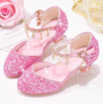 K&otilde;rgekontsaga Tantsukingad Kuldsete Glitterkingad T&uuml;drukutele Kontsaga T&uuml;drukute Printsess Lillet&uuml;druku Kleit Kuldne T&uuml;druk Laste Kinga Pulmadeks 29 Insole 18.8cm white