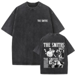 The Smiths Klassikaline Album The Queen Is Dead Morrissey Plakati Prindiga T-s&auml;rk Unisex Naistele Retro Pesitud Puuvillane Suvine T-s&auml;rk &Uuml;mberm&otilde;&otilde;tuv &Uuml;laosa 2XL black
