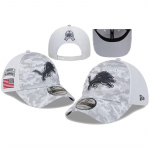 Detroit Lions Salute to Service Arktiline Camo Reguleeritav Snapback M&uuml;ts, NFL Patriootiline Meeskonna Pesapallim&uuml;ts F&auml;nnidele one size