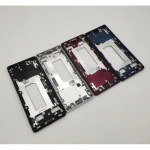 Originaal Sony Xperia 5 / X5 / J8210 J9210 keskmine raamikorpuse hoidik metallist &scaron;assii raamipaneel tolmukattega must