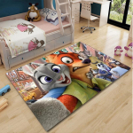 Disney Zootopia 2 Vaip Nick Wilde Judy Hopps Lounge Vaip Magamistuba Voodi k&otilde;rval P&otilde;randamatt Dekoratsioon 50cm x 80cm