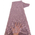 Prantsuse stiilis litstikitud Aafrika pitskangas 1 jardi jaoks Nigeeria pulmakleidi t&uuml;llist pruutkleidi DIY 1Yard gray
