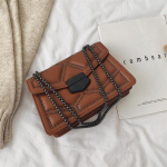 Rivet Chain v&auml;ikesed Crossbody kotid naistele &Otilde;lakott Lady k&auml;ekotid 23.6*16.5*9.5cm pruun