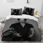 3D Prinditud Johnny Depp Sarja Tekikott Voodipesukomplekt, Tekikoti Voodikomplekt Tekikate Padjap&uuml;&uuml;r, Kuninga Suuruse Kuninganna Suuruse Voodikomplekt Lastele EU Twin 135x200cm