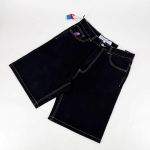 Retro Hip Hop Koomiksigraafiline Streetwear Denim L&uuml;hikesed P&uuml;ksid Y2k Tikand Baggy Jorts Harajuku J&otilde;usaal Korvpalli L&uuml;hikesed P&uuml;ksid Meestele S