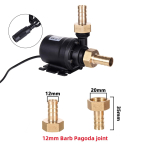 DC 12V 24V K&otilde;rgsurve &Uuml;li Veepump 1/2 V&auml;liskeerme Liides Madal M&uuml;ra 800L/H Kalapaagi Pump 8/10/12/16mm &Uuml;hendus 1 tk (as the picture,12V)