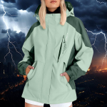 Naiste veekindel suusajakk, tuulekindel talvemantel kapuutsiga, soe fliisvoodriga v&auml;lisjope lumelauas&otilde;iduks, matkamiseks, telkimiseks ja lumelauas&otilde;iduks XXL roosa