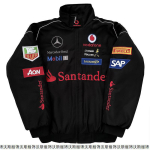 F1 v&otilde;idus&otilde;idukost&uuml;&uuml;mi jakk Ameerika vedur mootorratas jalgrattakost&uuml;&uuml;m retro tikitud vabaaja jakk vihmamantel kevadised meeste ja naiste mudelid XL black