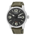 CITIZEN Khaki L&otilde;uend x Nahk S&otilde;jaline Mudel BM8470-11E Eco-Drive P&auml;ikeseenergial t&ouml;&ouml;tav Meeste Kell, Roheline, Rihm, [Kasutatud] gray