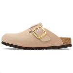 Birkenstock Boston Suure Pandlaga Nubukkits Nahast Kitsas Liivakast Naiste Tennised Kreemjas 1028052 38 beige