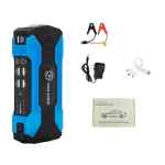 Auto k&auml;ivitusabi 3000A K&auml;ivitusseade Kaasaskantav Power Bank Aku K&auml;ivitaja Auto V&otilde;imendi Artiklid Black R23 set black