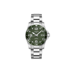 Longines Concas Sukeldumisseria automaatne mehaaniline liikumine 300 meetrit veekindel kell 41 mm Roheline sihver Roostevabast terasest k&auml;ev&otilde;ru L3.781.4.06.6 Regular Watch Box gray