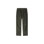 Carhartt WIP SS24 Flint P&uuml;ksid T&otilde;mblukuga kinnisus Ruudukujuline silt Pikk Sametist Vabaajap&uuml;ksid Meeste p&uuml;ksid Roheline I029443-1SB-02 S black